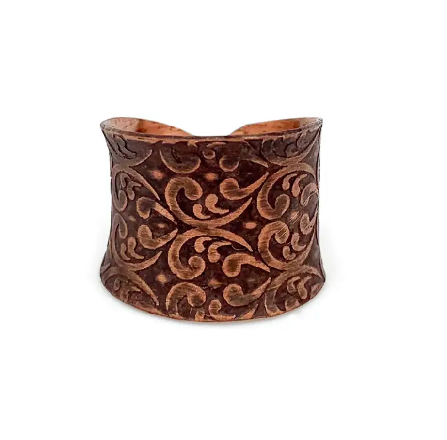 Anju New Copper Patina Cuff Ring