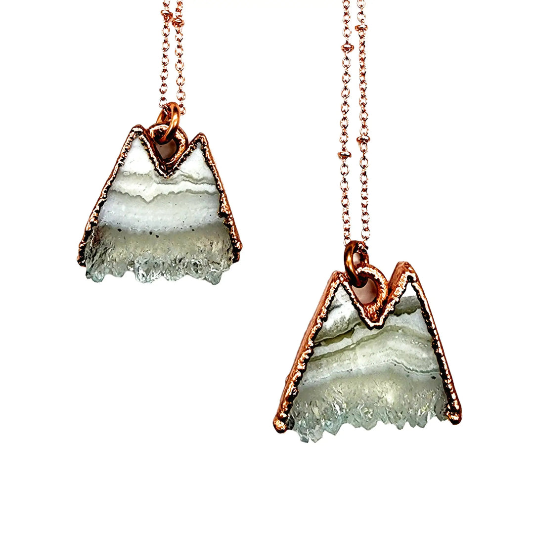 Merging Metals Mountain Necklace