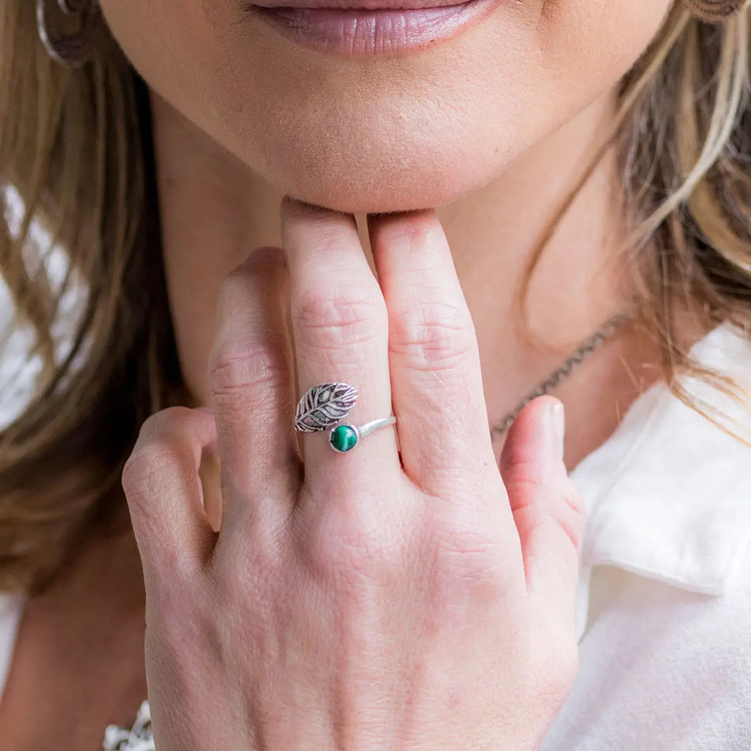 Dainty Gemstone Ring - Silver