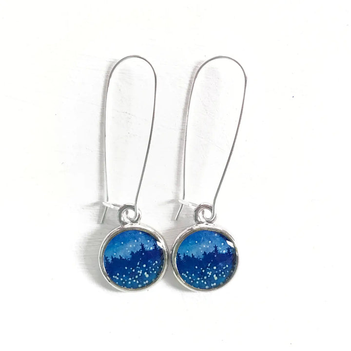 Seed & Sky Night Sky Earrings -Silver