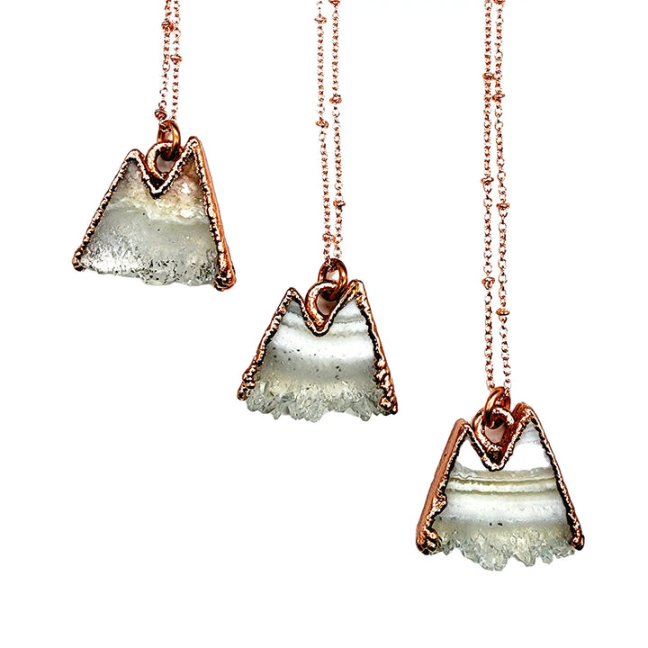 Merging Metals Mountain Necklace