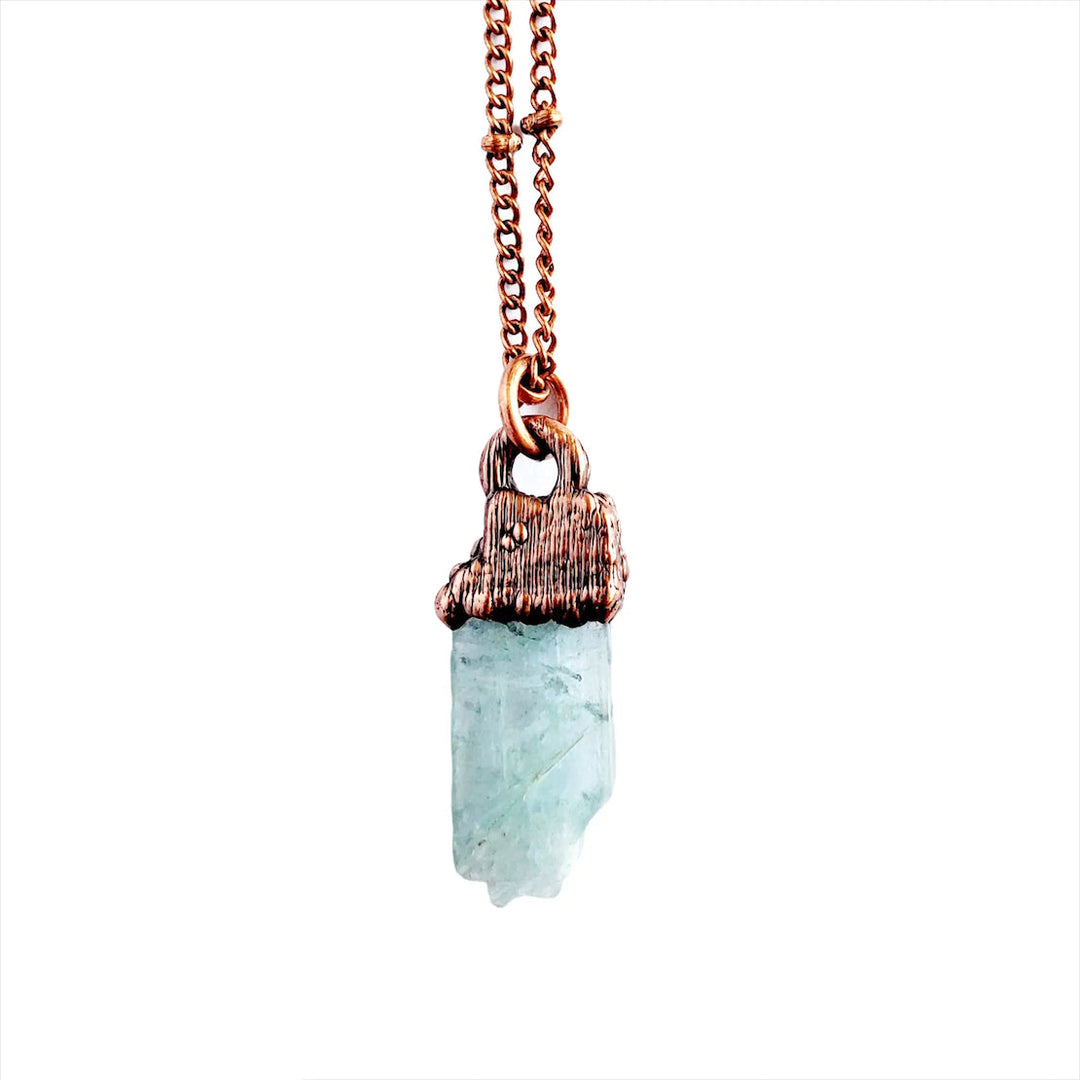 Aquamarine & Copper Necklace