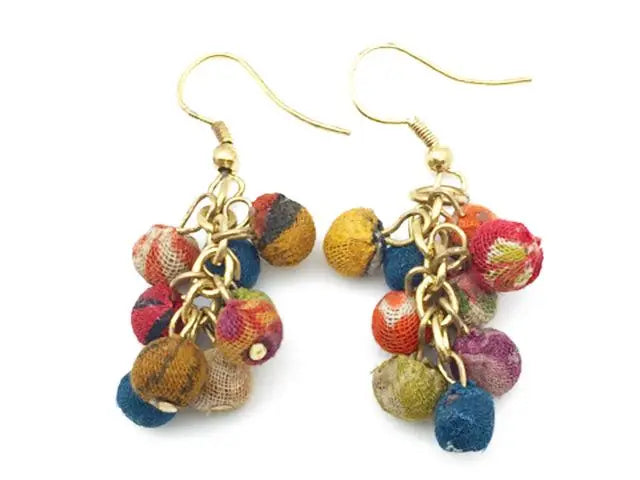 Aasha Cluster Dangle Earrings