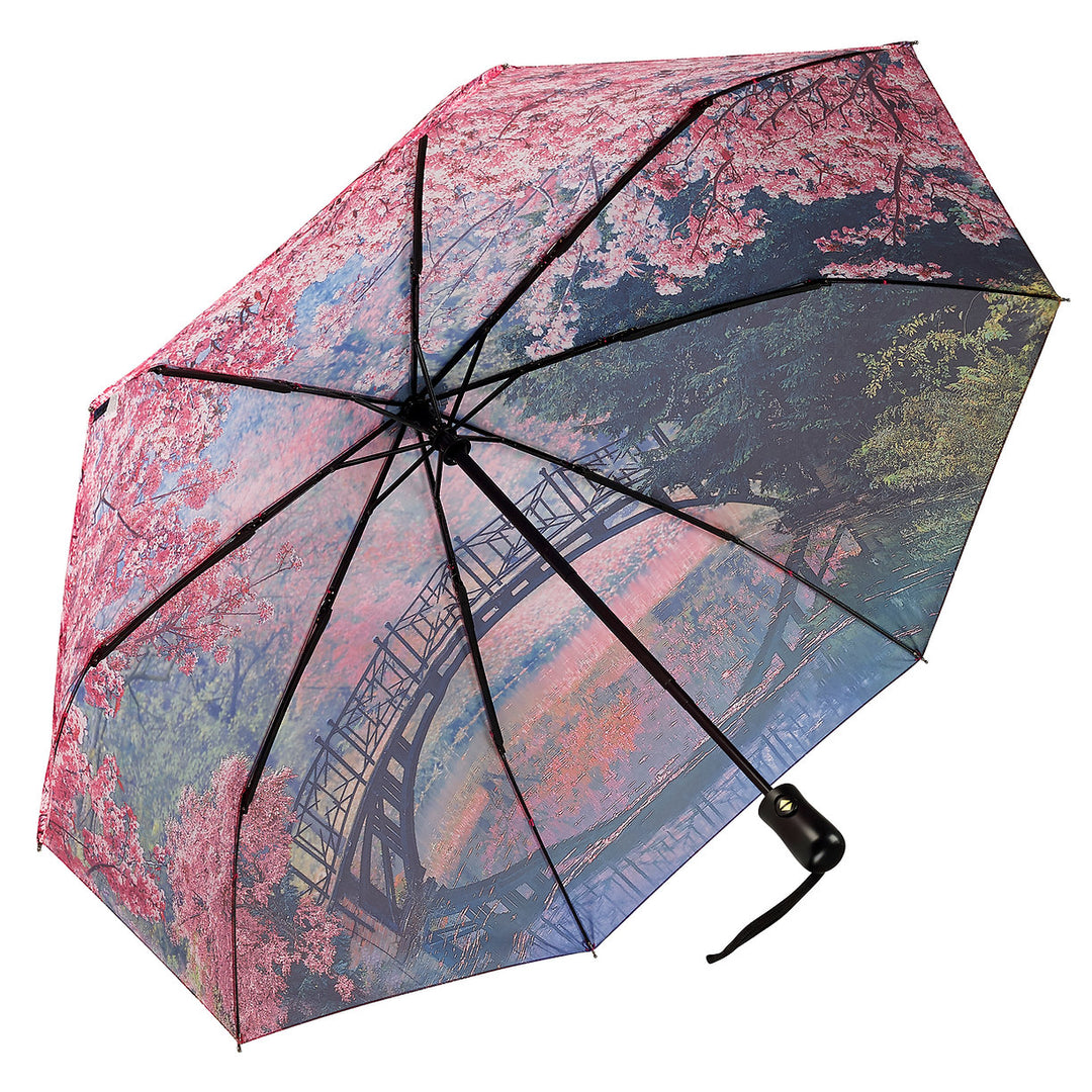 Nature Inspired Reverse Close Folding Umbrella