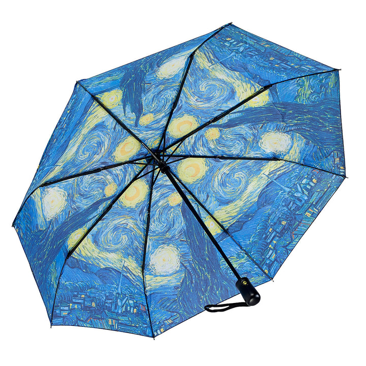 Art Inspired Reverse Close Folding Umbrella