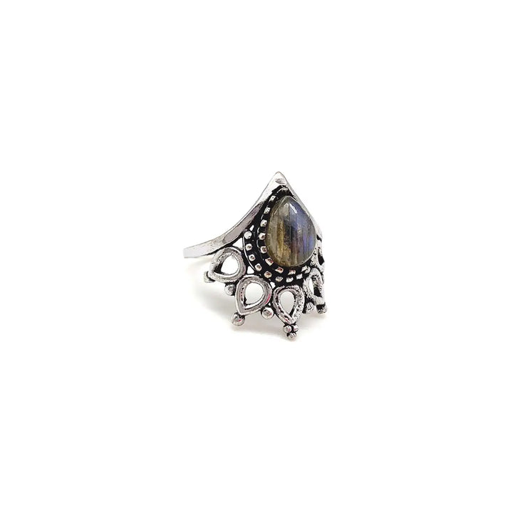 Dainty Gemstone Ring - Silver