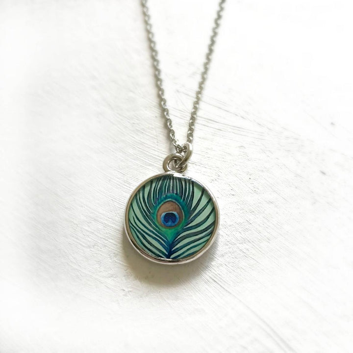 Seed & Sky Peacock Necklace