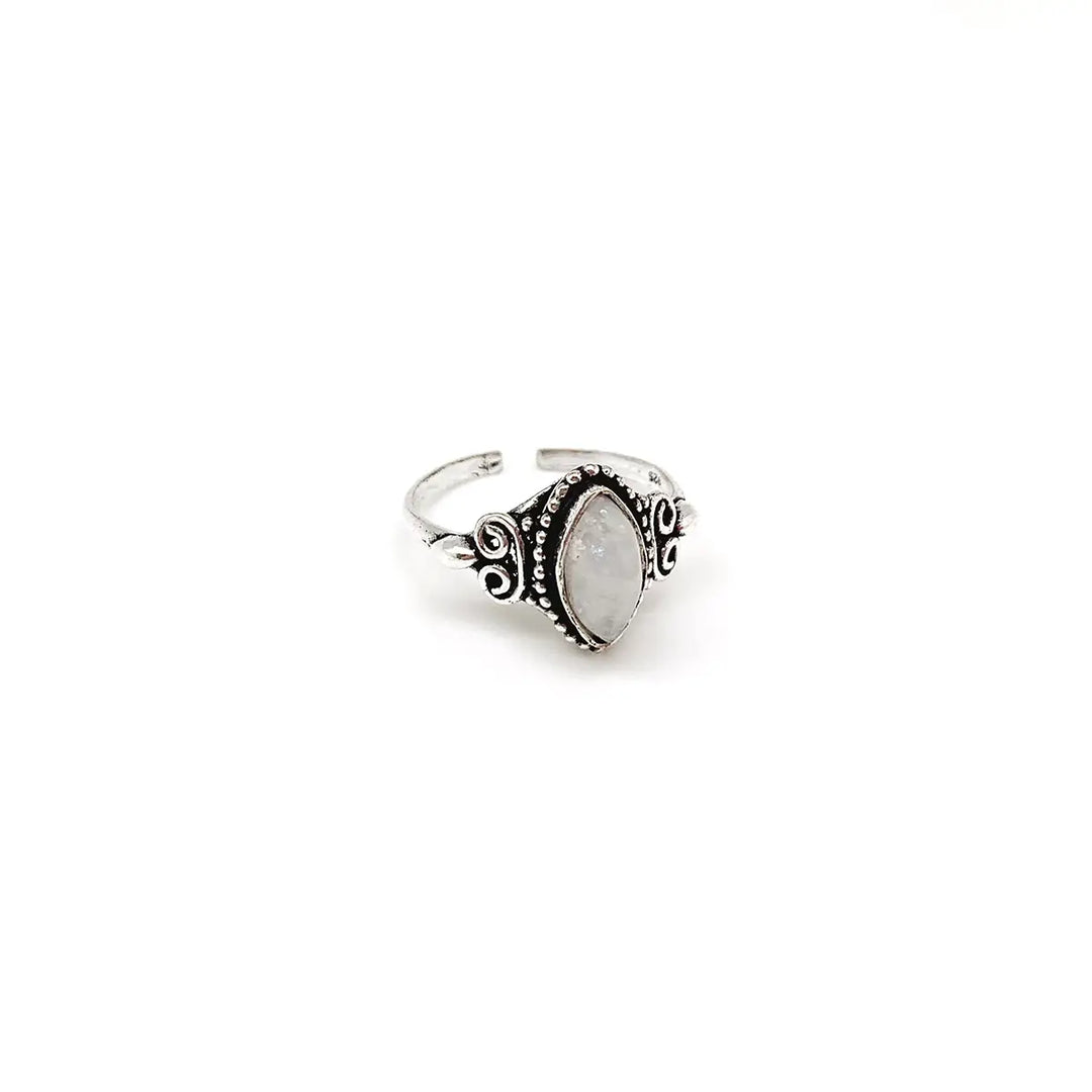 Dainty Gemstone Ring - Silver