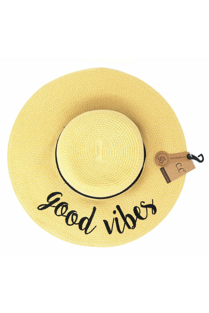 Embroidered Sun Hat