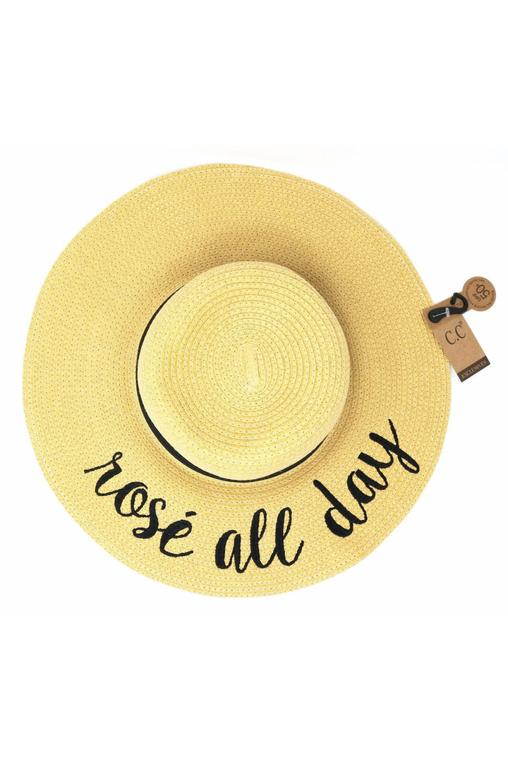 Embroidered Sun Hat