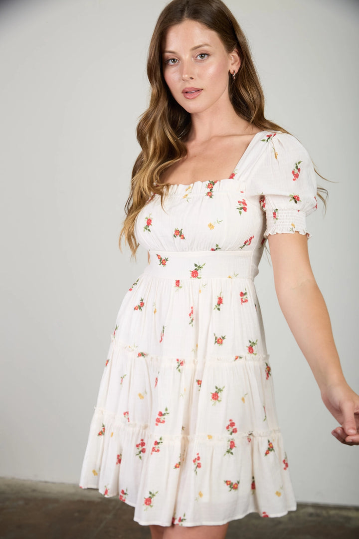 Dainty Flower Mini Dress