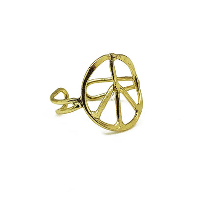 Anju Adjustable Brass Ring