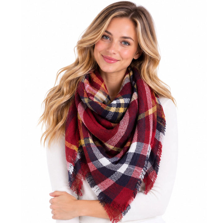 Plaid Blanket Scarf
