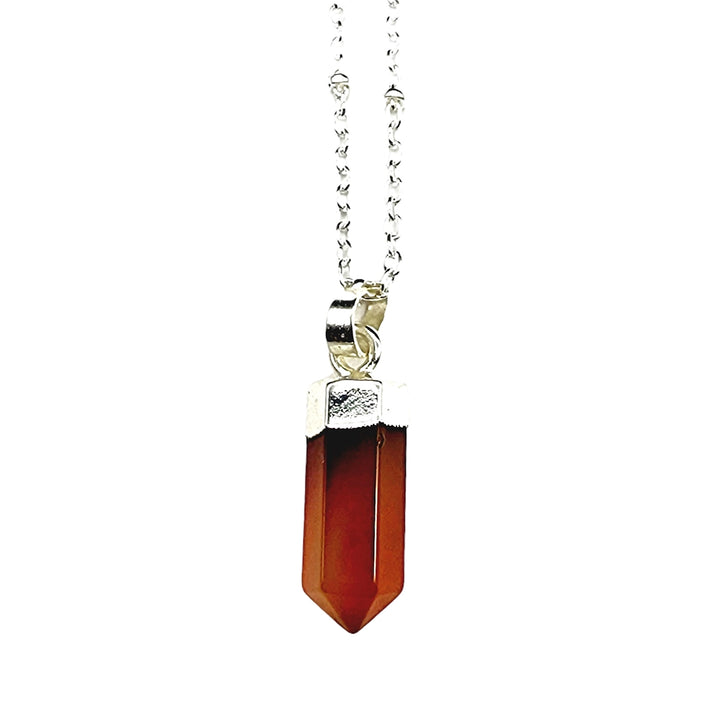 Petite Cylindrical  Crystal Point Necklace