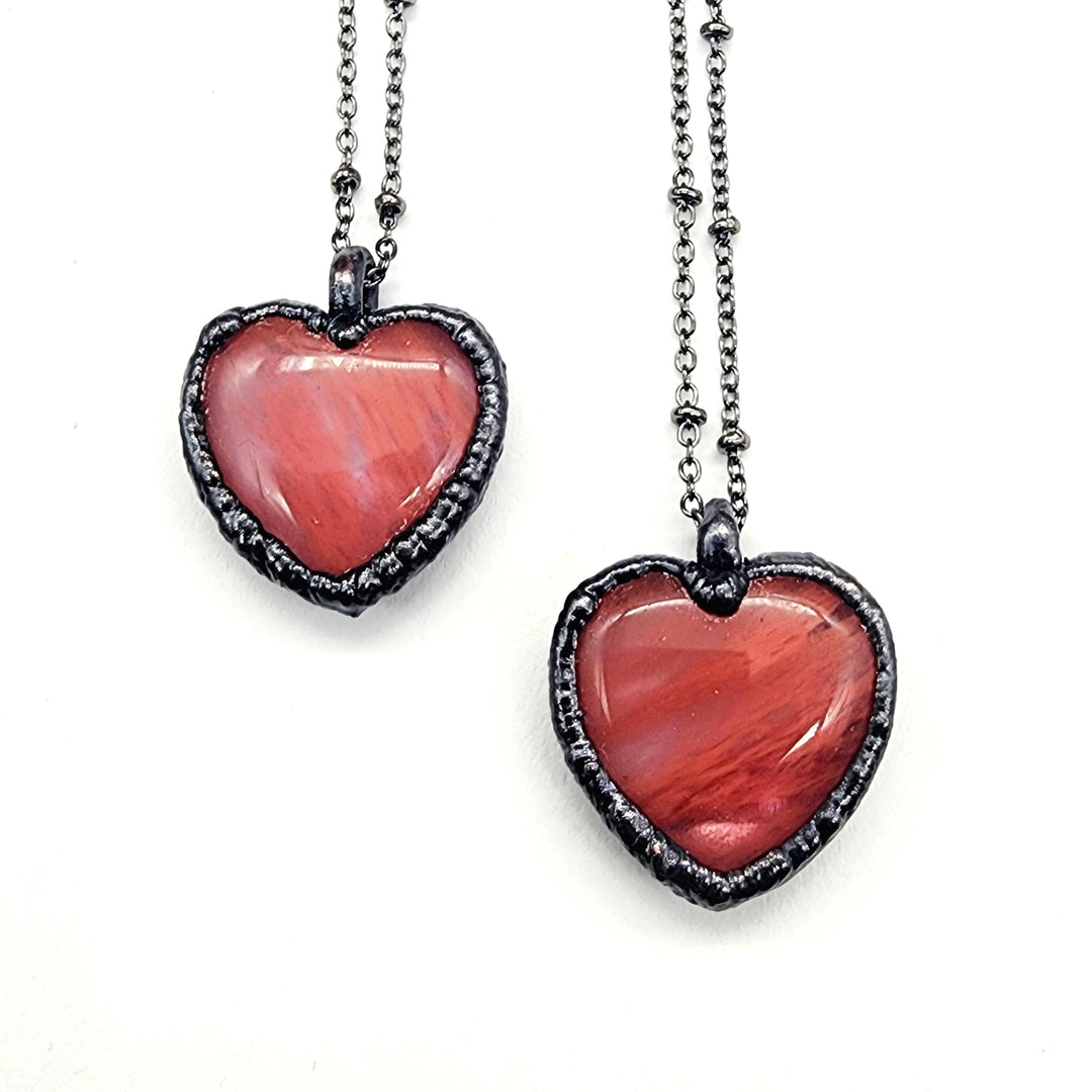 Cherry Quartz Heart Pendant