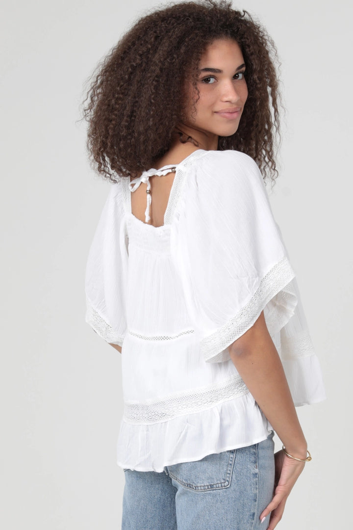 Lace Trim Blouse