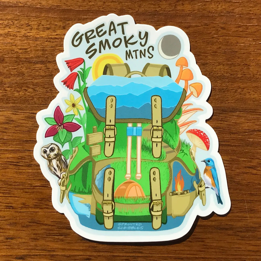 Great Smoky Mountain Backpack Sticker
