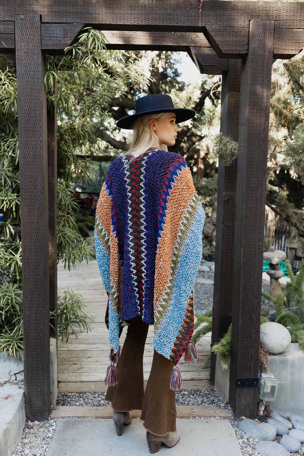 Bold Crochet Ruana