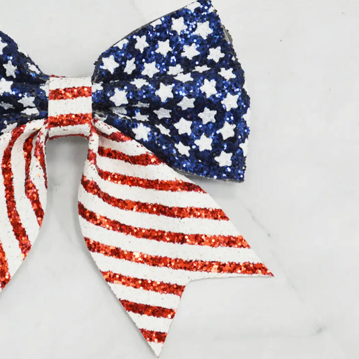 USA Bow Hair Clip