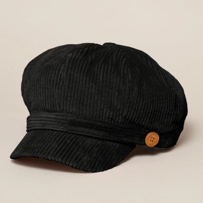 Corduroy Newsboy Hat