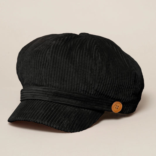 Corduroy Newsboy Hat