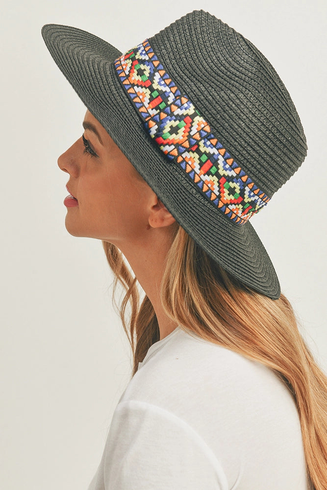 Aztec Belt Panama Hat