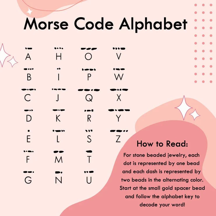 Morse Code Bracelet - JOY