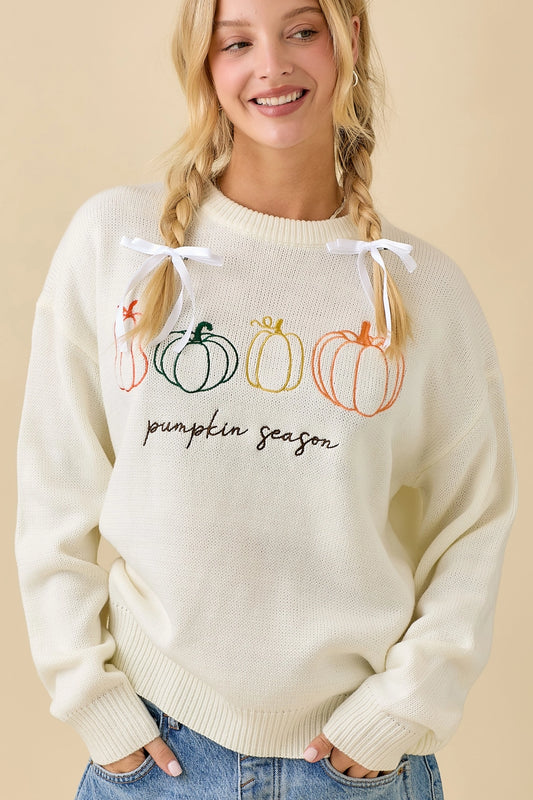 Pumpkin Season Knit Sweater