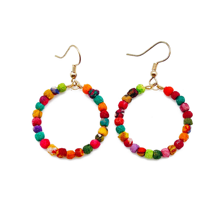 Aasha Small Kantha Hoops