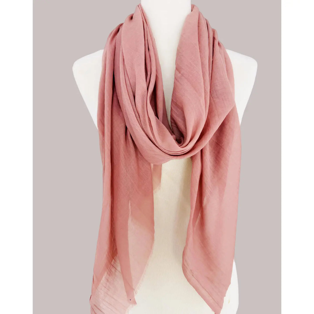 Lightweight Solid Color Scarf