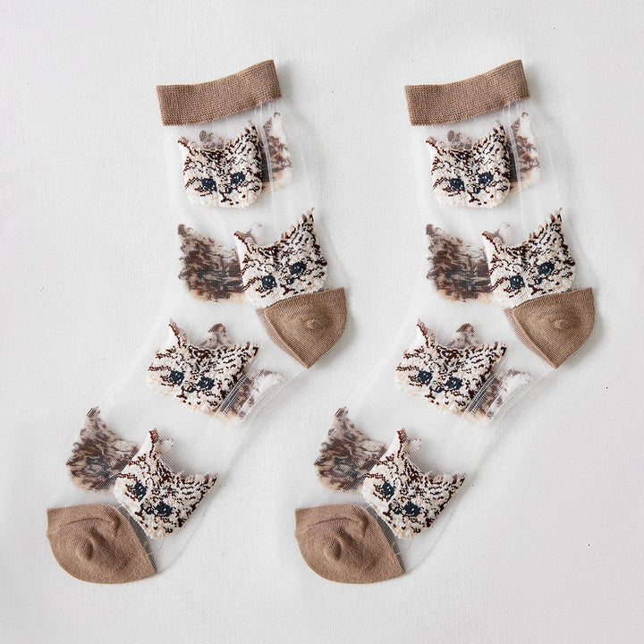 Cute Cat Sheer Socks