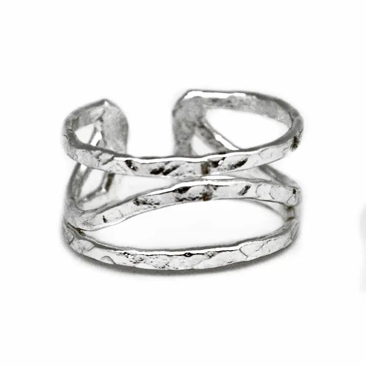 Anju Adjustable Brass Ring
