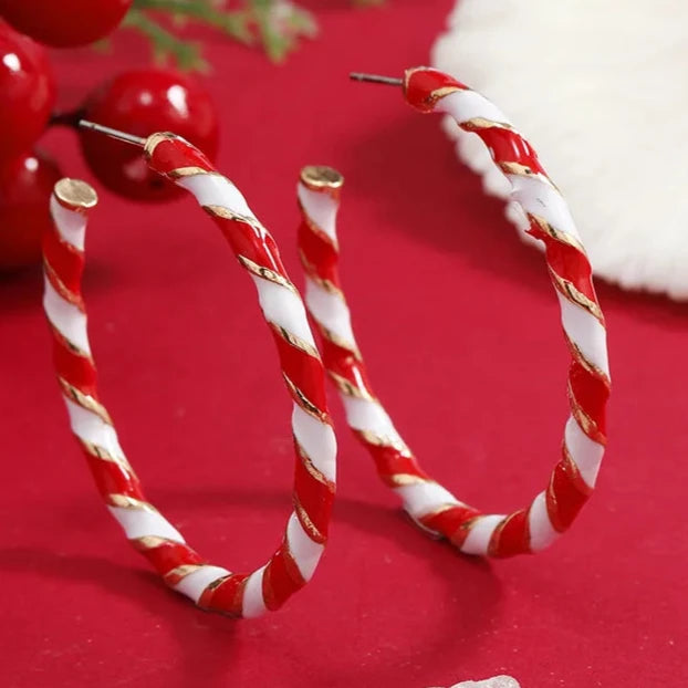 Candy Cane Hoops