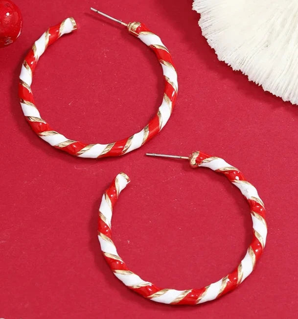 Candy Cane Hoops