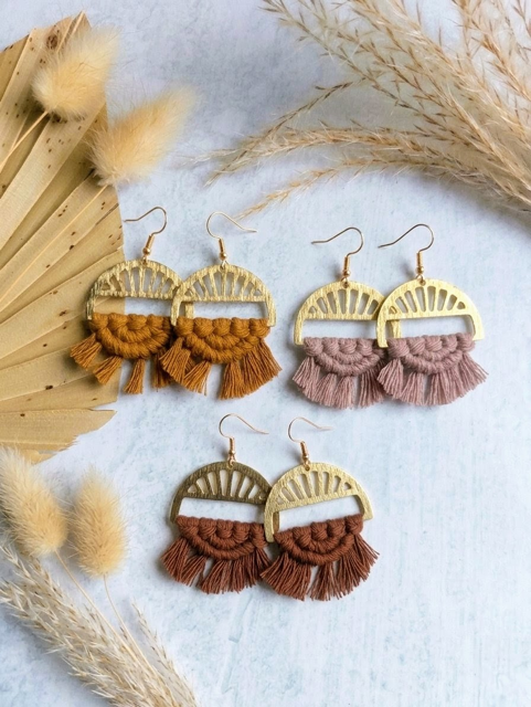 Macramé Golden Hour Earrings