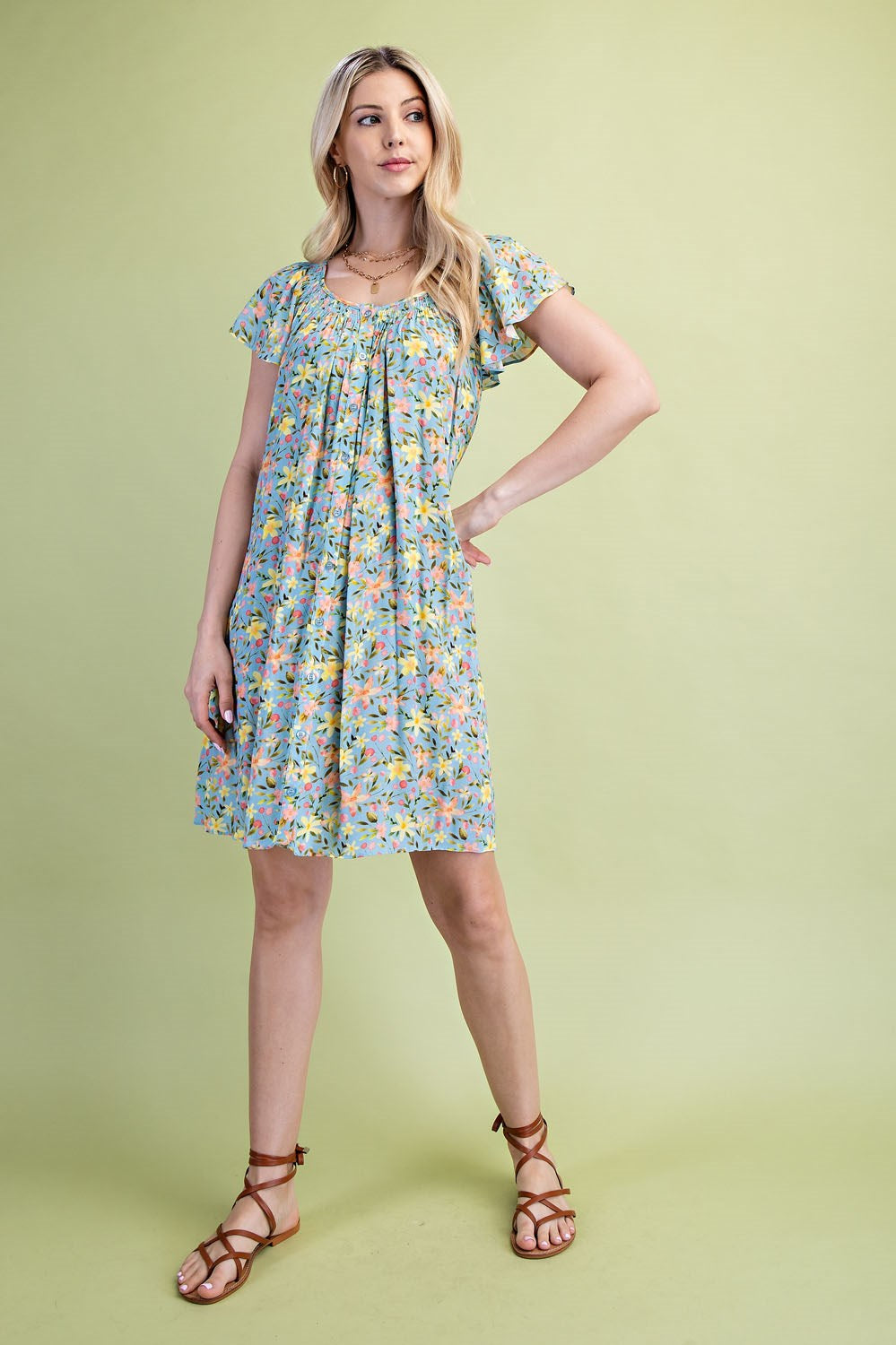 Dainty Floral Mini Dress