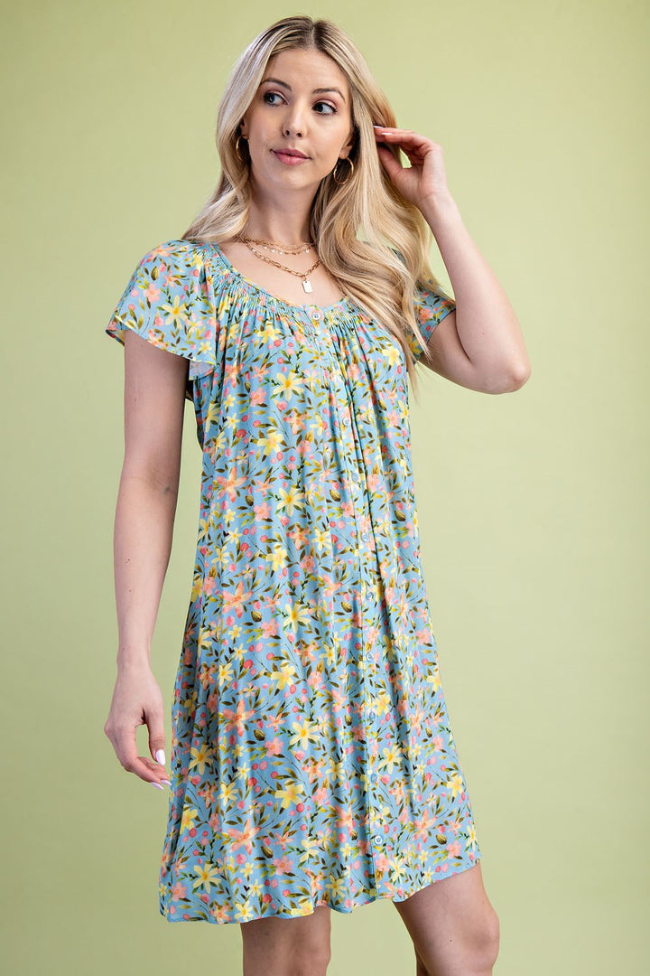 Dainty Floral Mini Dress