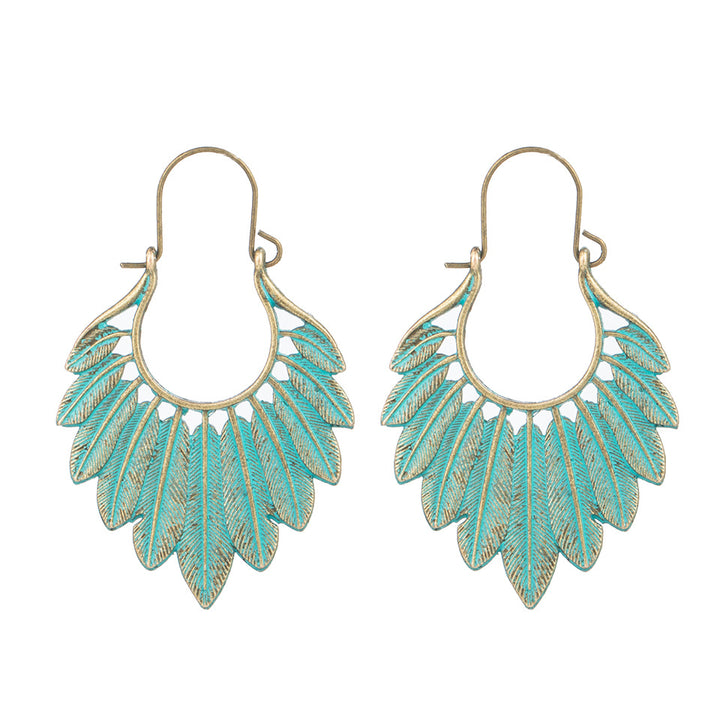 Patina Feather Dangles