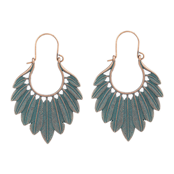 Patina Feather Dangles