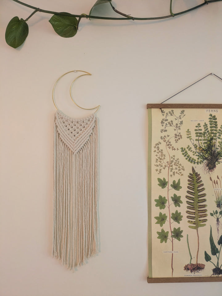 Macramé Crescent Moon Wall Hanging