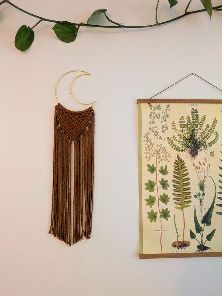 Macramé Crescent Moon Wall Hanging