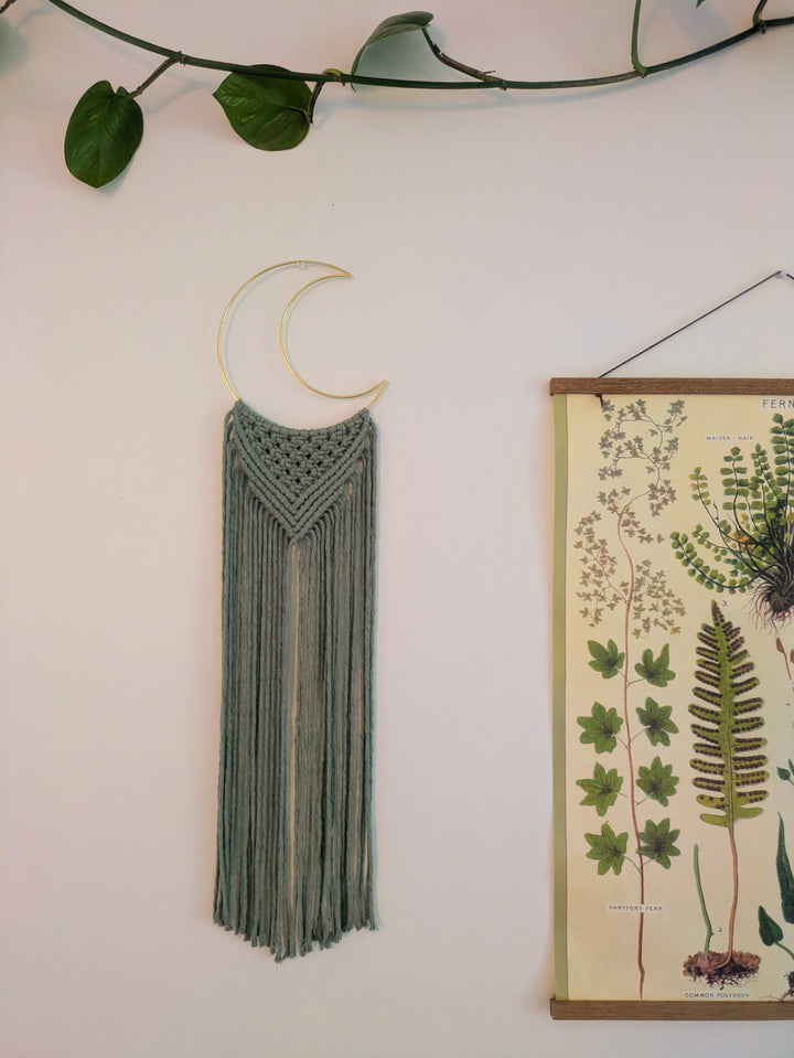 Macramé Crescent Moon Wall Hanging