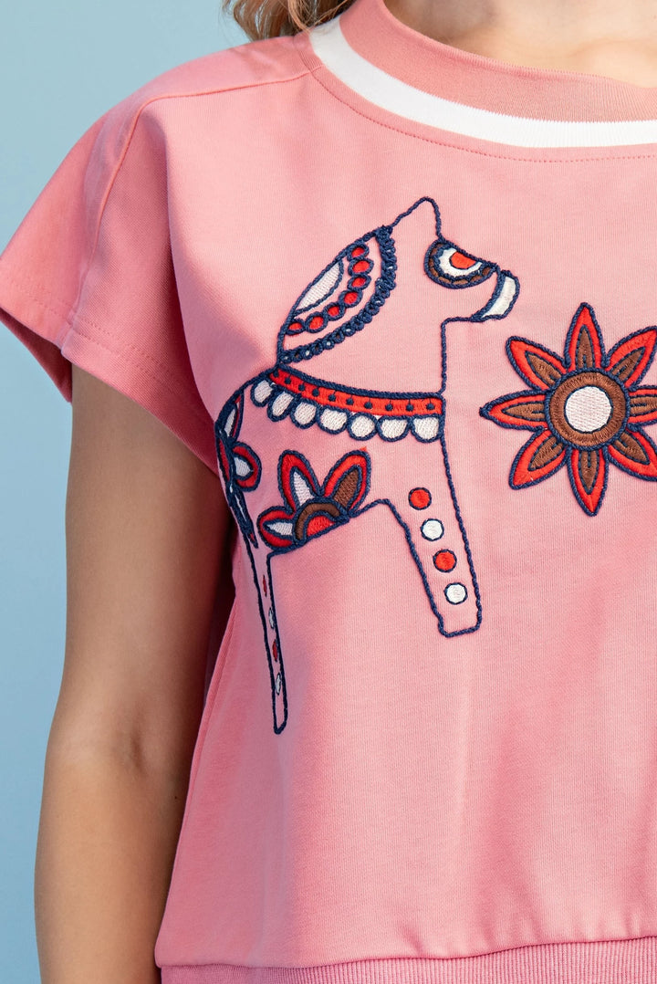 Horse + Floral Top