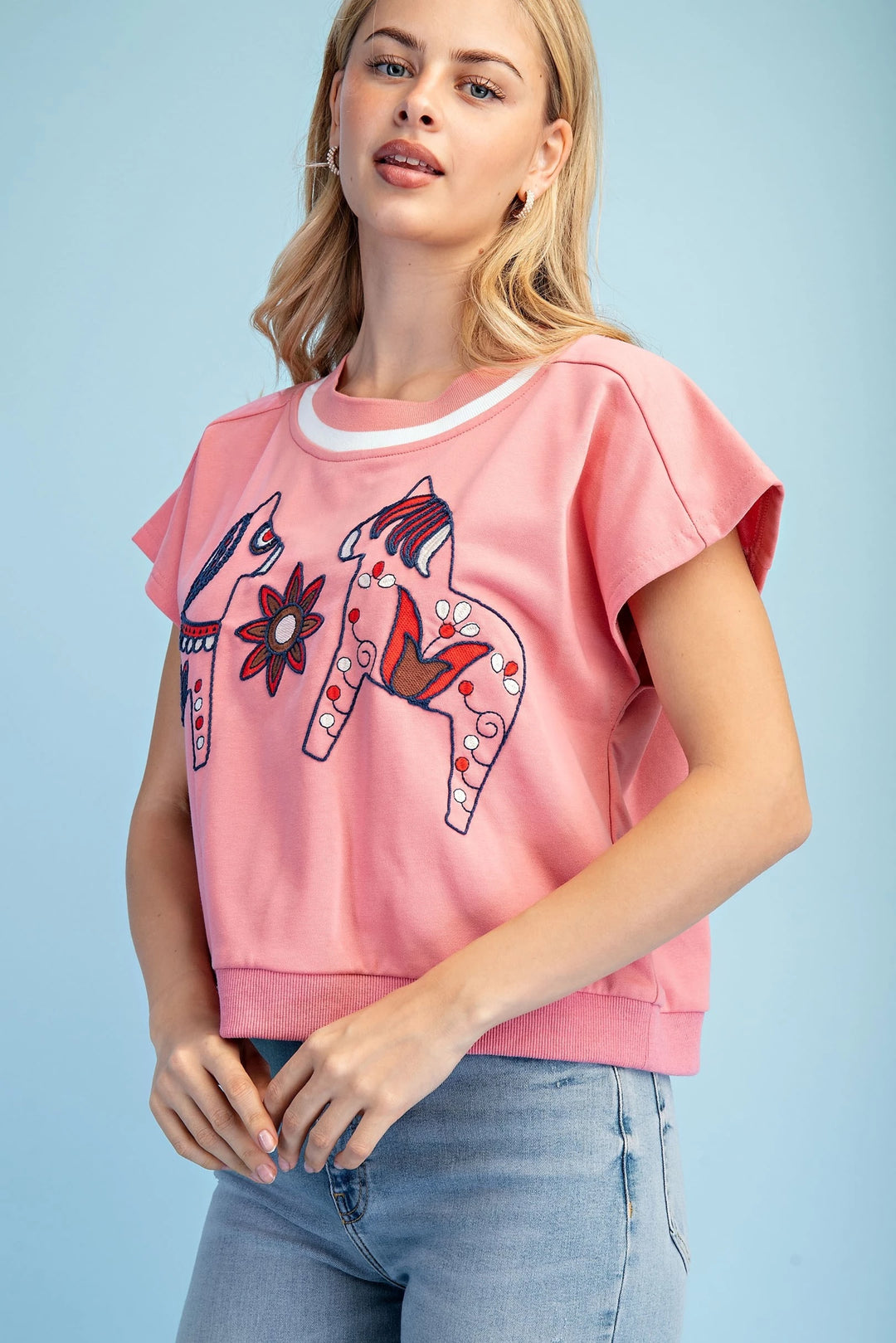 Horse + Floral Top