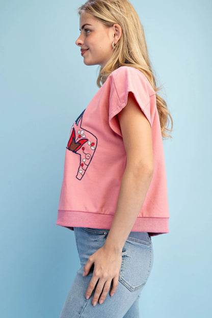 Horse + Floral Top