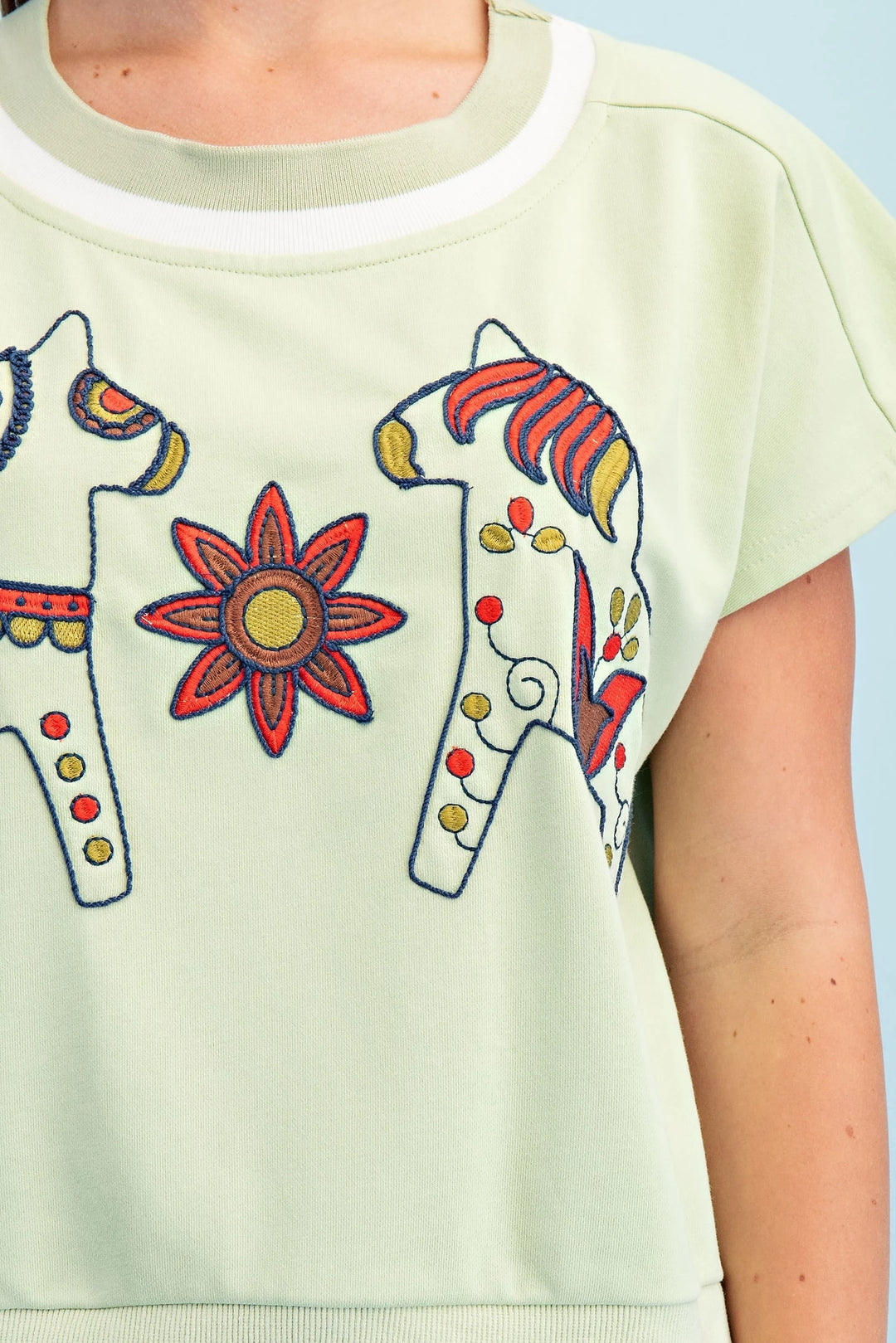 Horse + Floral Top