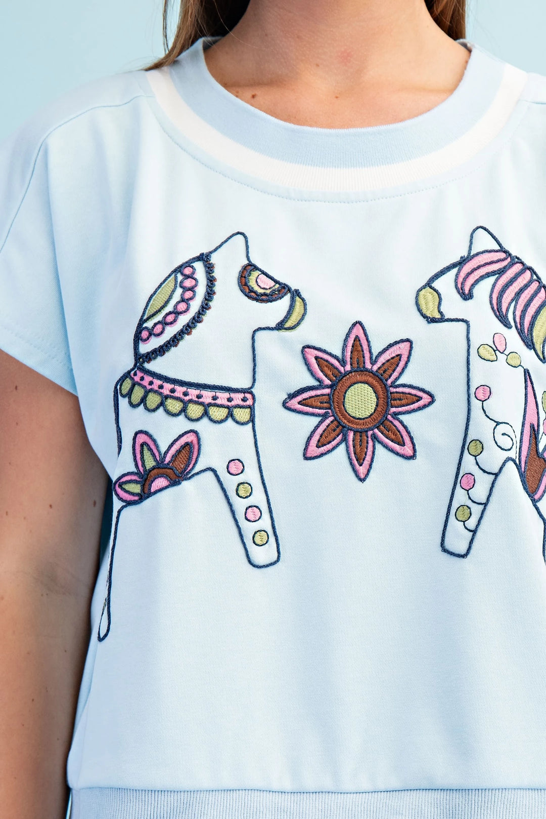 Horse + Floral Top