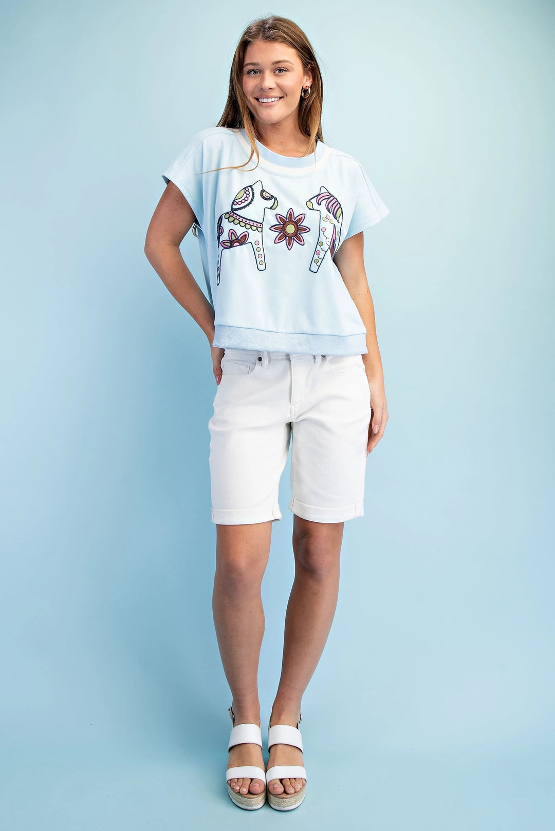 Horse + Floral Top