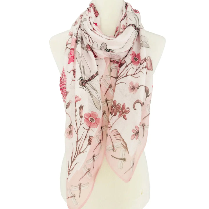 Whimsical Dragonfly Scarf