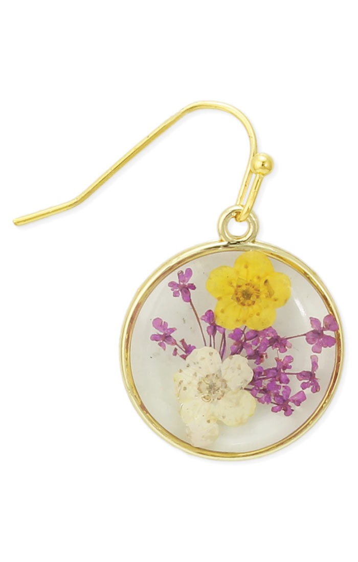 Pressed Flowers Earring Collection